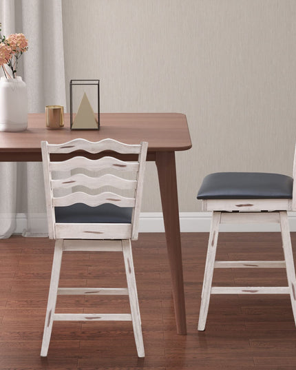Giantex Wooden Upholstered Barstools for Kitchen Island