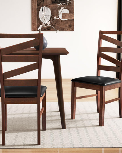 Giantex Wooden Dining Chairs Set of 2/4 for Dining Room
