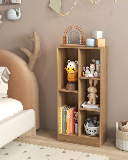 Giantex 5-Cube Bookcase Set of 1/2, Freestanding Bookshelf w/2 Anti-toppling Kits
