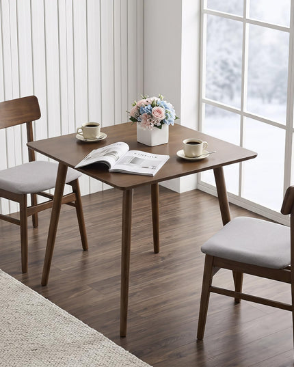 GIANTEX 27.6" Small Dining Table for 2-4 w/Solid Rubber Wood Legs