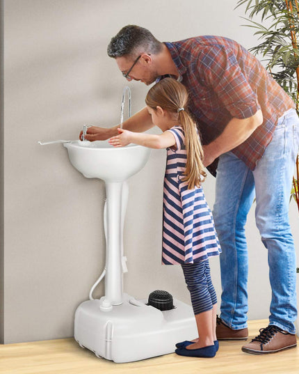 Portable Camping Sink with Soap Dispenser and Towel Holder