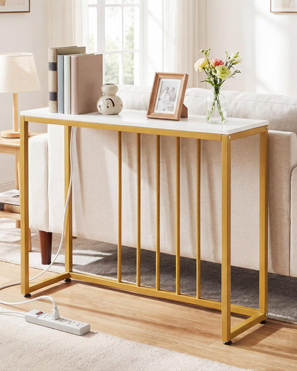 Giantex Console Table with Charging Station for Living Room
