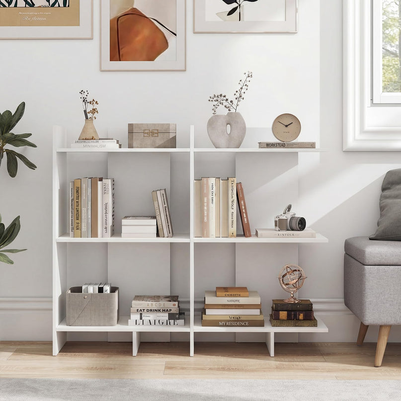 Étagère de rangement ouverte en bois à 3 niveaux Giantex avec kit anti-basculement