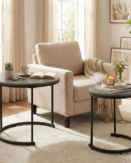 Tables basses gigognes Giantex (lot de 2) pour salon