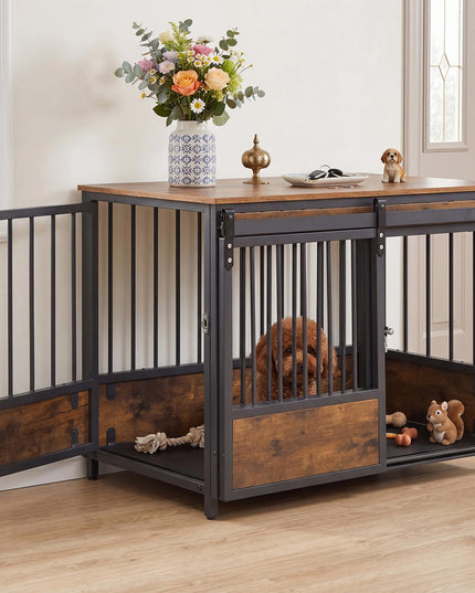 Giantex Dog Crate Furniture with 2 Doors