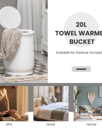 Giantex Towel Warmer Bucket for Bathroom, 21 L