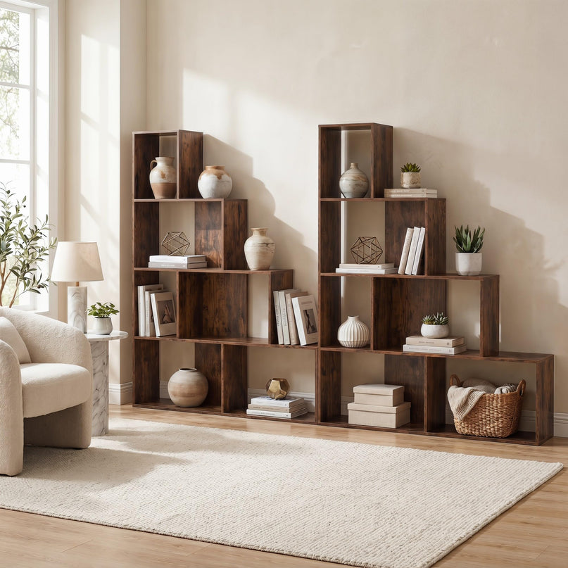 Giantex 6 Cube Geometric Bookshelf for Living Room