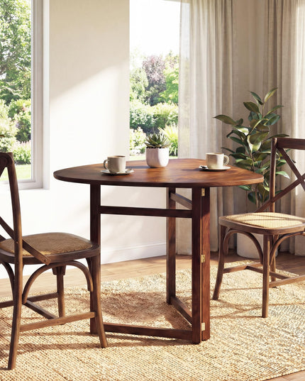 Giantex 31.5" Drop Leaf Folding Dining Table for 2-3