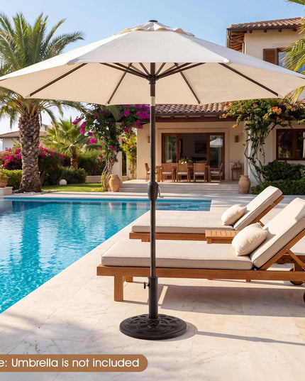 GIANTEX 20 lbs Patio Umbrella Base 16.5" Heavy Duty Outdoor Stand