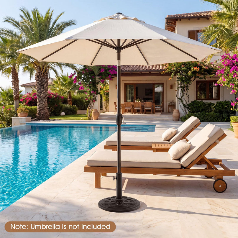 GIANTEX 20 lbs Patio Umbrella Base 16.5" Heavy Duty Outdoor Stand