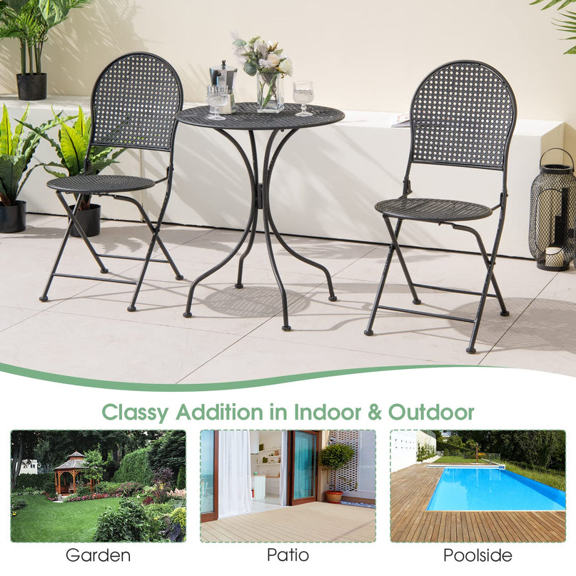 Giantex 3 Pieces Patio Bistro Set