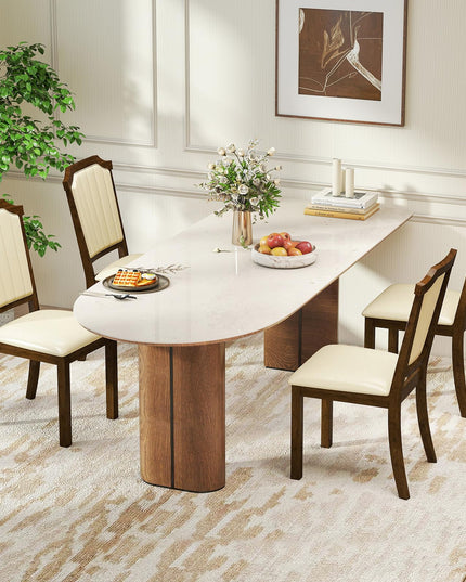 Giantex Upholstered Dining Chairs Set for Living Dining Room