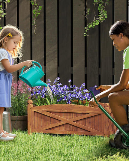 Giantex Rectangular Garden Bed for Vegetables Flower Herb Fruit