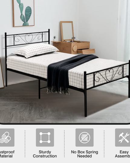 Giantex 12.5-Inch-High Twin XL Metal Bed Frame