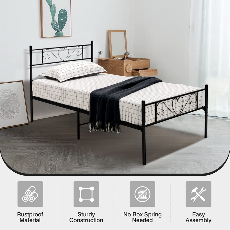 Giantex 12.5-Inch-High Twin XL Metal Bed Frame