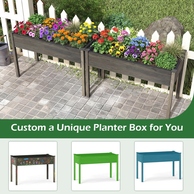Raised Garden Bed with Legs (47" L x 23" W x 30" H)
