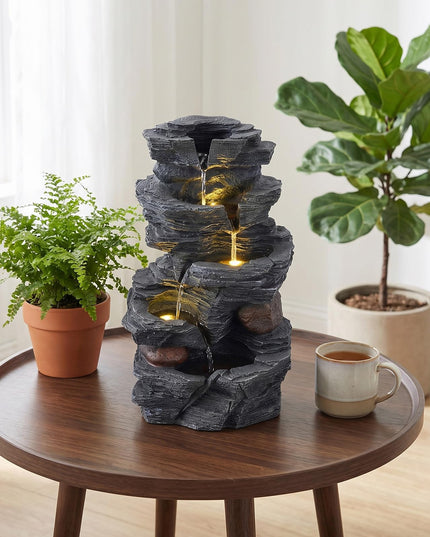 Giantex 5-Tier Water Fountain Outdoor