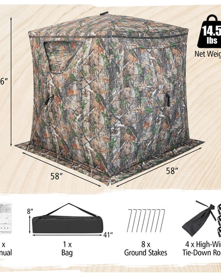 Giantex Ground Blinds for Deer Hunting - Portable Hunting Blind