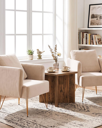 GIANTEX Modern Accent Chair with Back Cushion(1/2)
