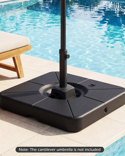 Giantex Fillable Cantilever Umbrella Base 220 LBS Weighted Offset Patio Umbrella Stand