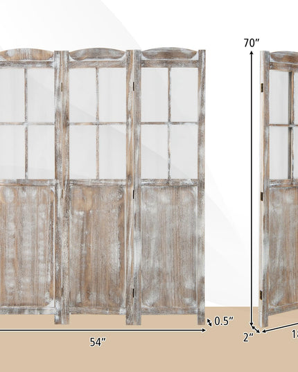 Giantex Room Divider 6 Ft Room Dividers and Folding Privacy Screens, Room Separators Divider Wall