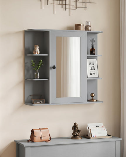Giantex Wall Mounted Bathroom Medicine Cabinet with Mirror & Shelves