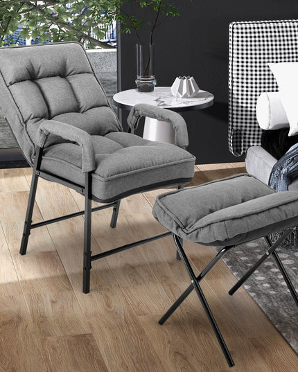 Giantex Modern Accent Chair with Ottoman