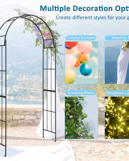Giantex Garden Arch Trellis for Climbing Plants