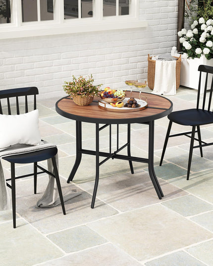 Giantex Half Round Folding Table Half Moon Dining Table