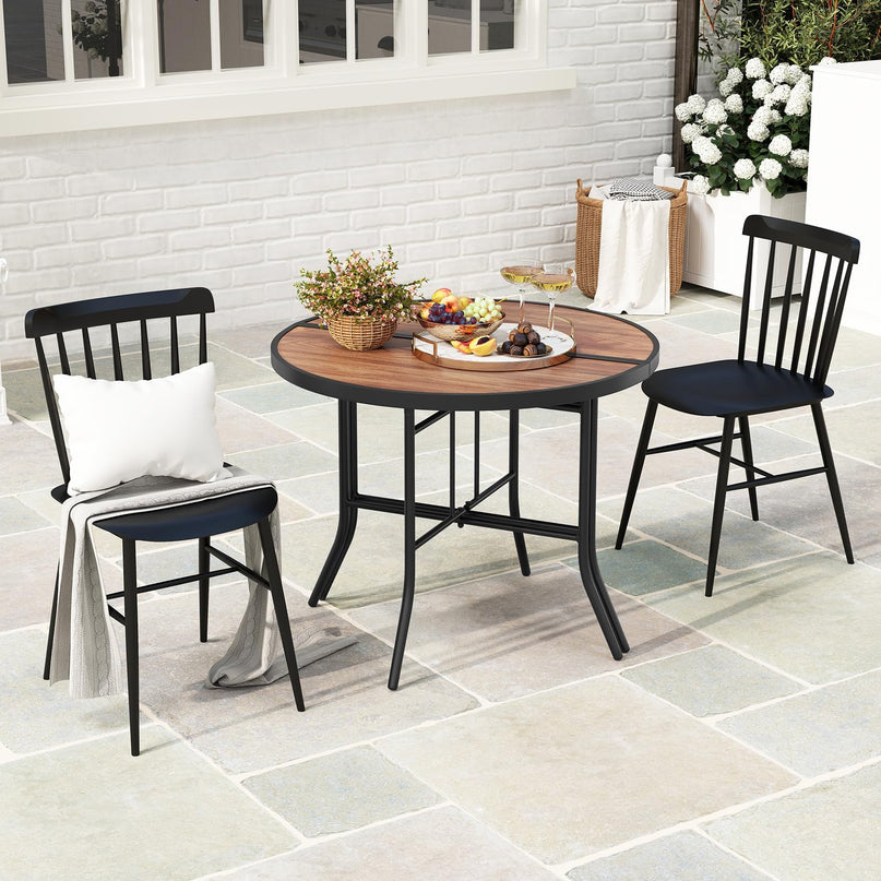Giantex Half Round Folding Table Half Moon Dining Table