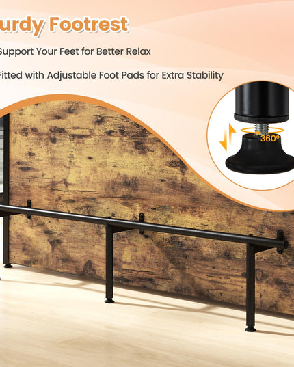4 Tier Liquor Bar Table with Footrest - Giantex