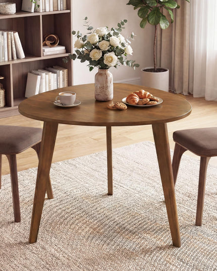 Table à manger ronde Giantex de 90 cm pour 4 personnes