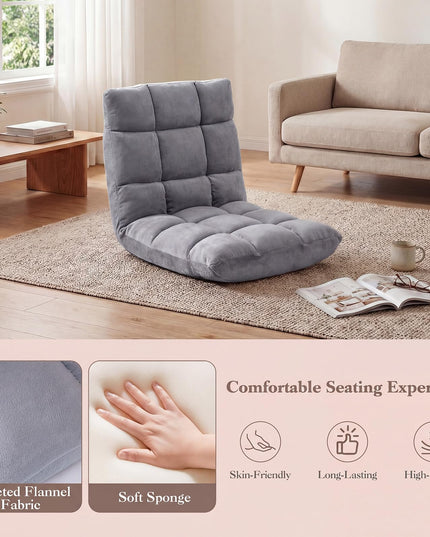 Giantex Floor Chair with 14-Position Adjustable (24" x 19.5" x 20")