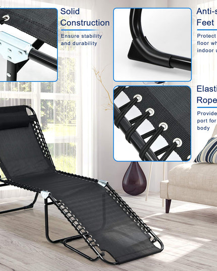Giantex Chaise Lounge Chair Outdoor - Patio Lounge Chair