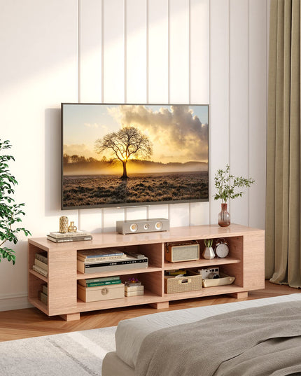 Giantex TV Stand Entertainment Center - Farmhouse Television Table up to 65 Inches TVs, 7 Colors
