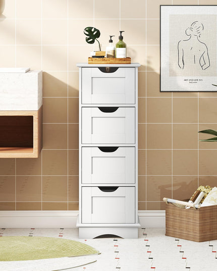 Giantex Bathroom Storage Cabinet with 4 Drawers for Hallway