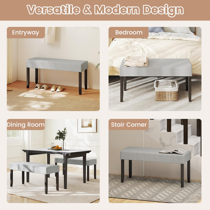 Giantex Upholstered Entryway Bench for Living Room