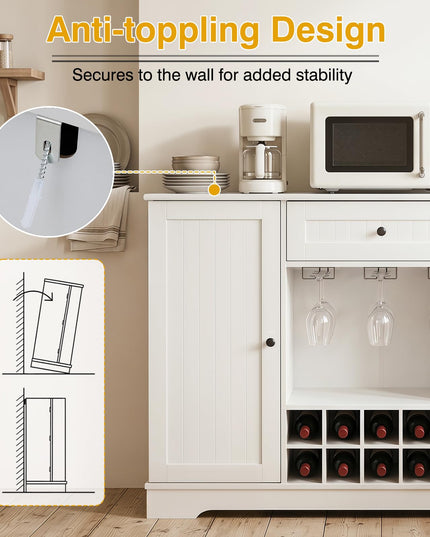 Giantex 47.2" Sideboard Buffet Cabinet for Living Room