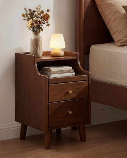Giantex Narrow Night Stand Set 2 with Drawers(12”W x 16”D x 20”H)