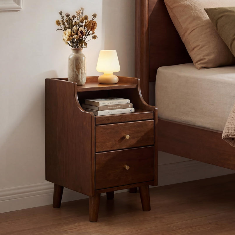Giantex Narrow Night Stand Set 2 with Drawers(12”W x 16”D x 20”H)