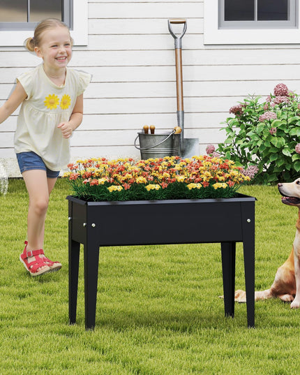 Giantex Metal Raised Garden Bed with Legs(24”x11”x18”)