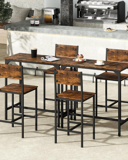 Giantex Bar Table and Chair Set with 2 Counter Height Bar Stools
