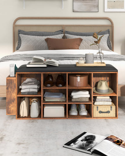 Giantex Entryway Storage Bench with Umbrella Stand