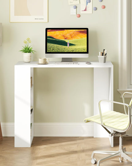 Giantex 36 Inch Compact Home Office Desk with Storage Open Shelves and Anti Tipping Kit