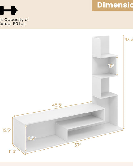 Giantex Book Shelf TV Stand for 50 Inch TV