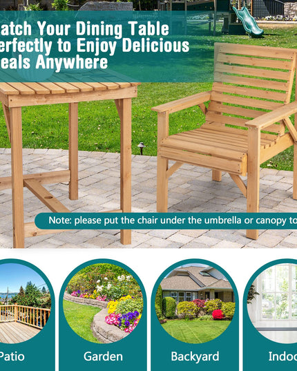 Giantex Outdoor Patio Dining Chairs