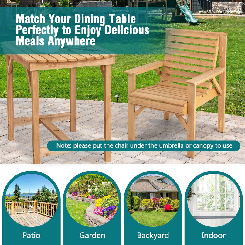 Giantex Outdoor Patio Dining Chairs