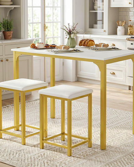 Giantex 3 Piece Dining Table Set for Small Space