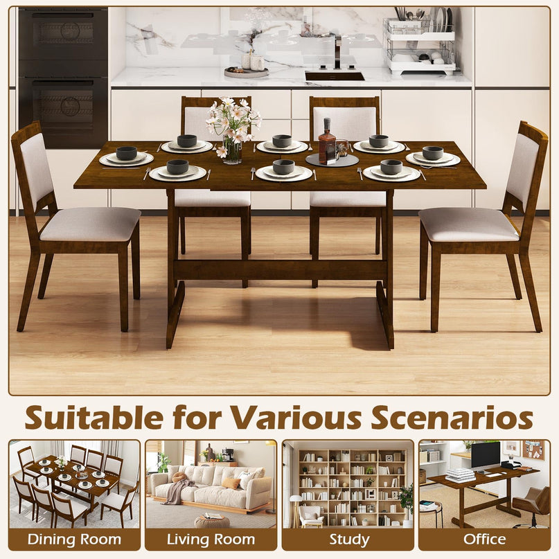 Giantex 71" Dining Table for 6-8 Large Kitchen Table
