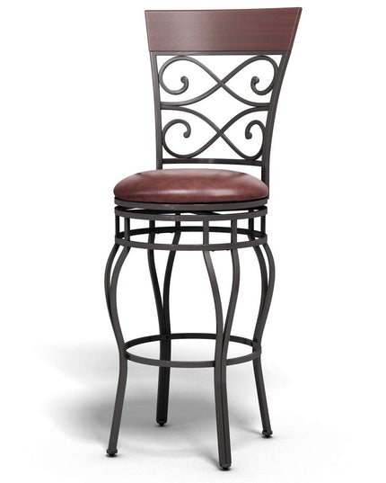 Giantex Bar Stools Set of 2, 360 Degree Swivel, 30" Counter Height Bar Stools
